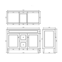 Seraphina 1200mm Freestanding Double Vanity with Quartz Countertop